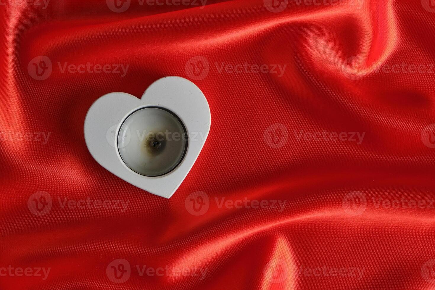 candle in form heart, Stock image