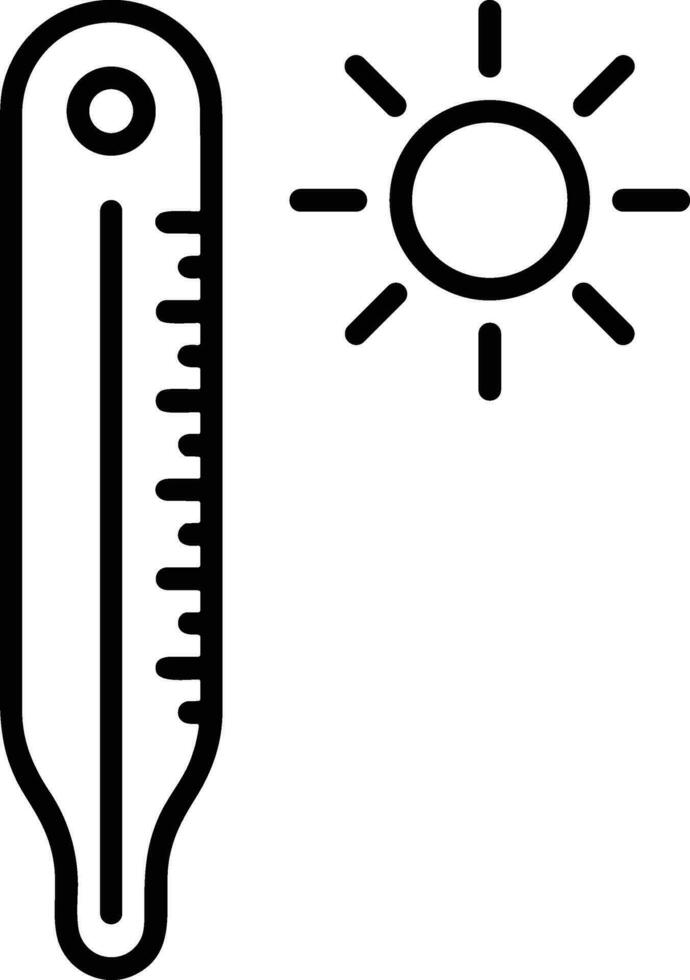 Thermometer medicine icon symbol image vector. Illustration of the temperature cold and hot measure tool design image.EPS 10 vector