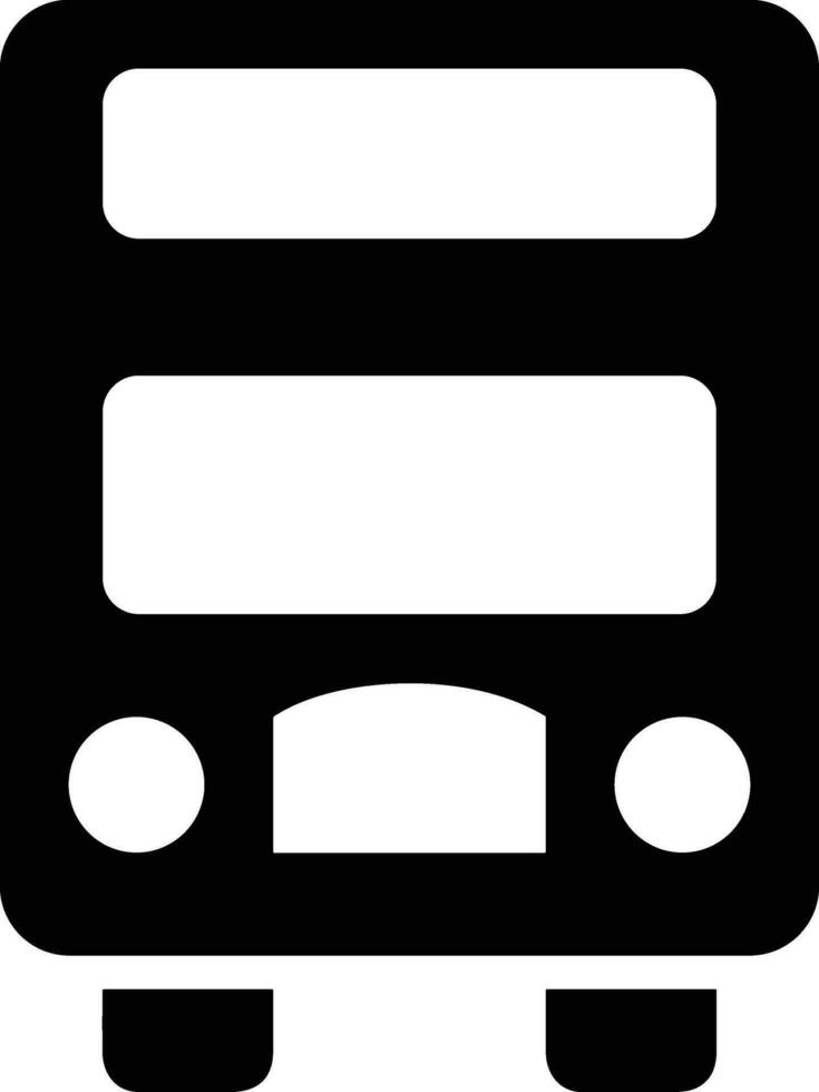 Bus transportation symbol icon vector image. Illustration of the silhouette bus transport public travel design image. EPS 10