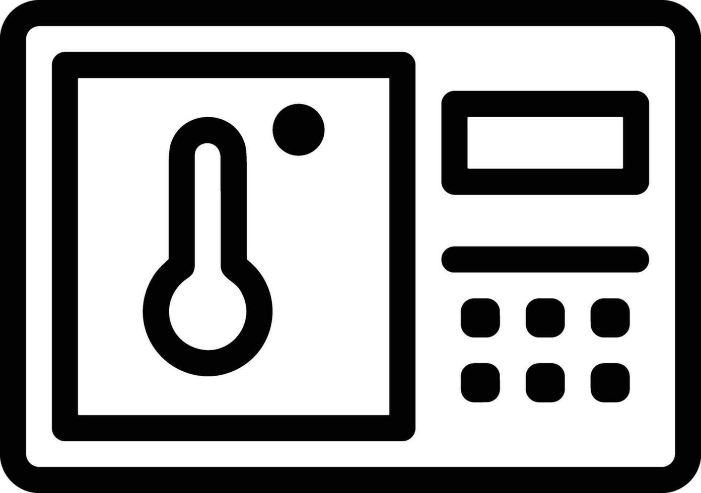 Thermometer medicine icon symbol image vector. Illustration of the temperature cold and hot measure tool design image.EPS 10 vector