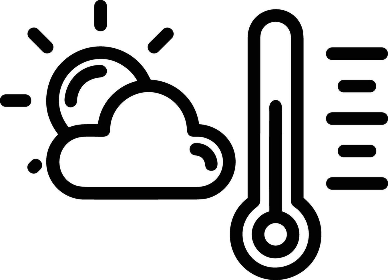 Thermometer medicine icon symbol image vector. Illustration of the temperature cold and hot measure tool design image.EPS 10 vector