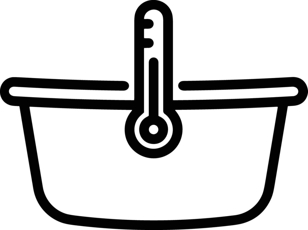 Thermometer medicine icon symbol image vector. Illustration of the temperature cold and hot measure tool design image.EPS 10 vector