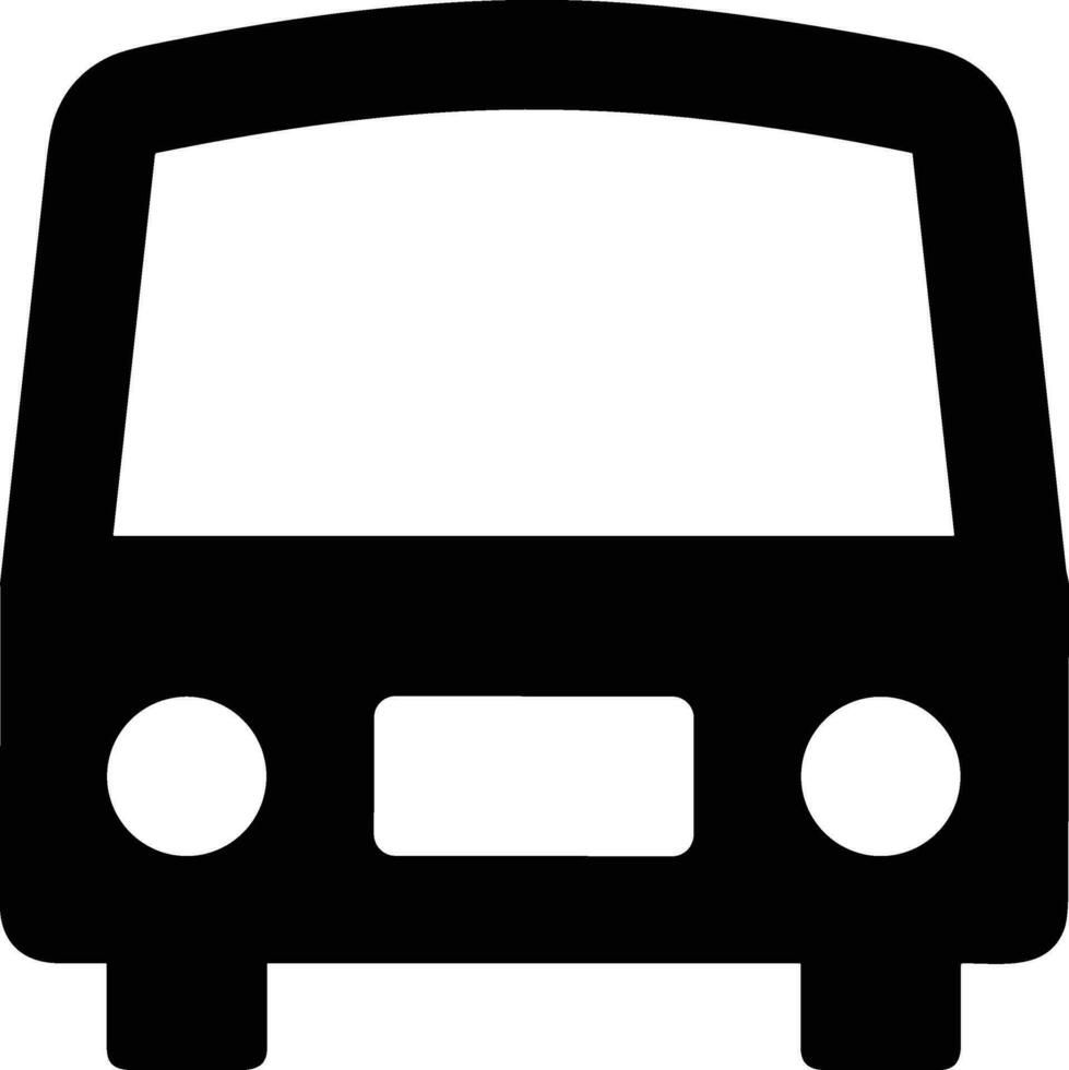 Bus transportation symbol icon vector image. Illustration of the silhouette bus transport public travel design image. EPS 10