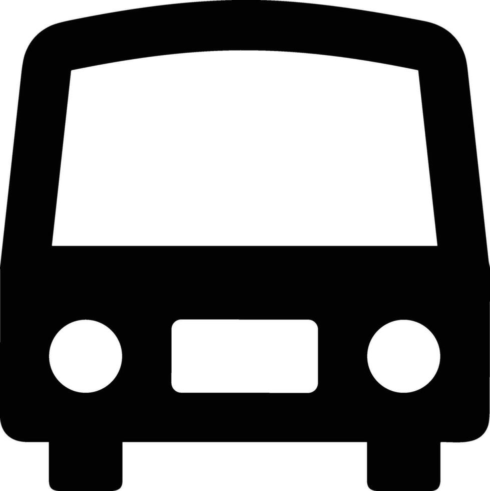 Bus transportation symbol icon vector image. Illustration of the silhouette bus transport public travel design image. EPS 10