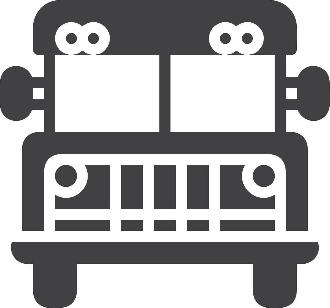 Bus transportation symbol icon vector image. Illustration of the silhouette bus transport public travel design image. EPS 10