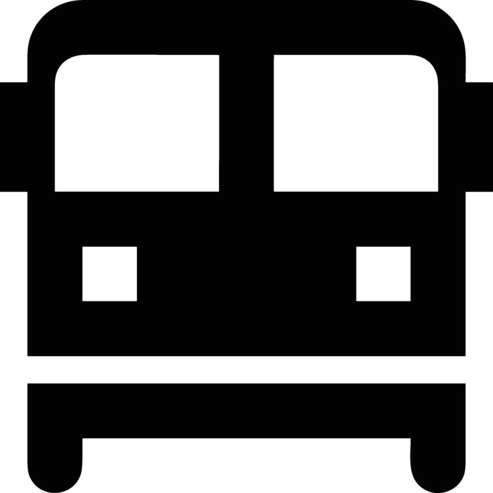 Bus transportation symbol icon vector image. Illustration of the silhouette bus transport public travel design image. EPS 10