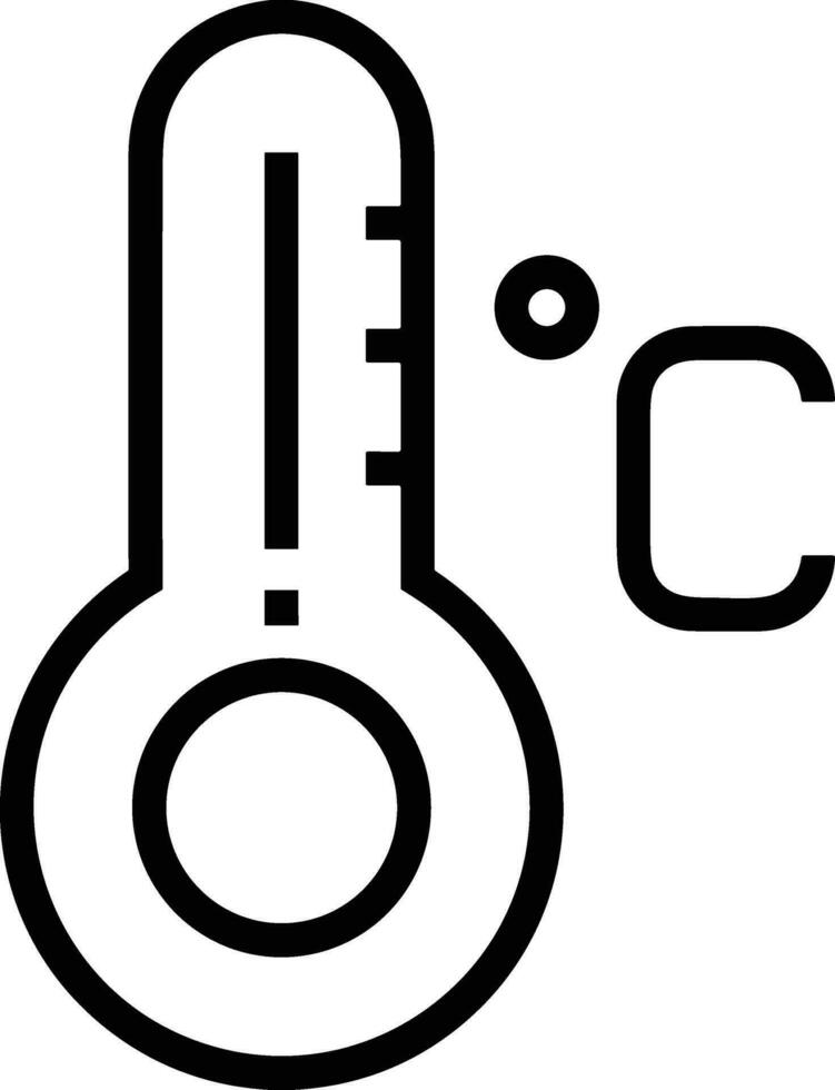 termómetro medicina icono símbolo imagen vector. ilustración de el temperatura frío y caliente medida herramienta diseño imagen.eps 10 vector