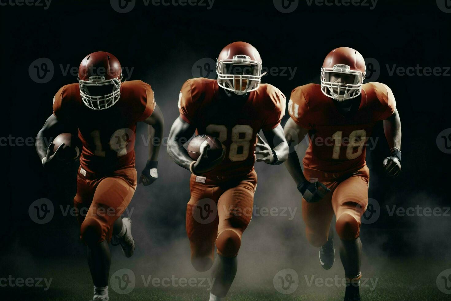 American football players. Generate Ai photo