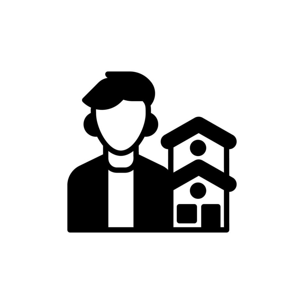 House Agent icon in vector. Illustration vector