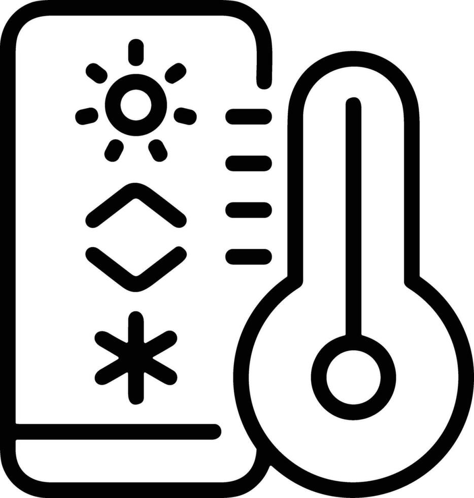 termómetro medicina icono símbolo imagen vector. ilustración de el temperatura frío y caliente medida herramienta diseño imagen.eps 10 vector