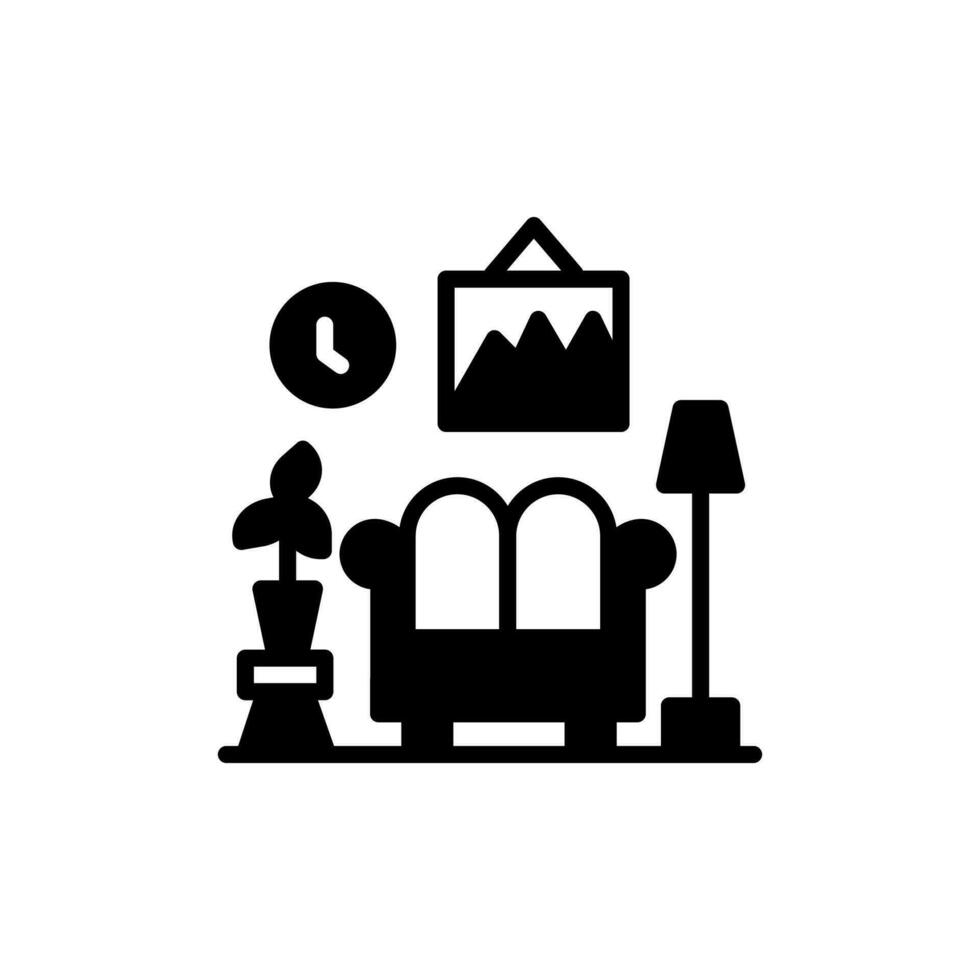 Living Room icon in vector. Illustration vector