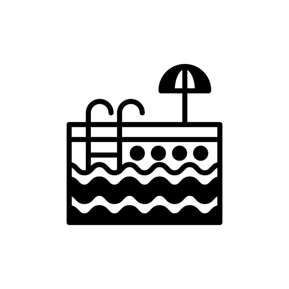 Swimming Pool icon in vector. Illustration vector