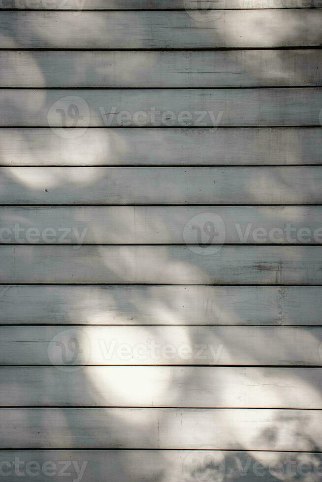 Close up wooden white wall with plank texture concept photo. photo