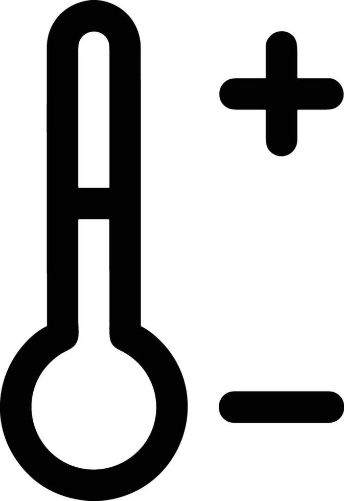 termómetro medicina icono símbolo imagen vector. ilustración de el temperatura frío y caliente medida herramienta diseño imagen.eps 10 vector