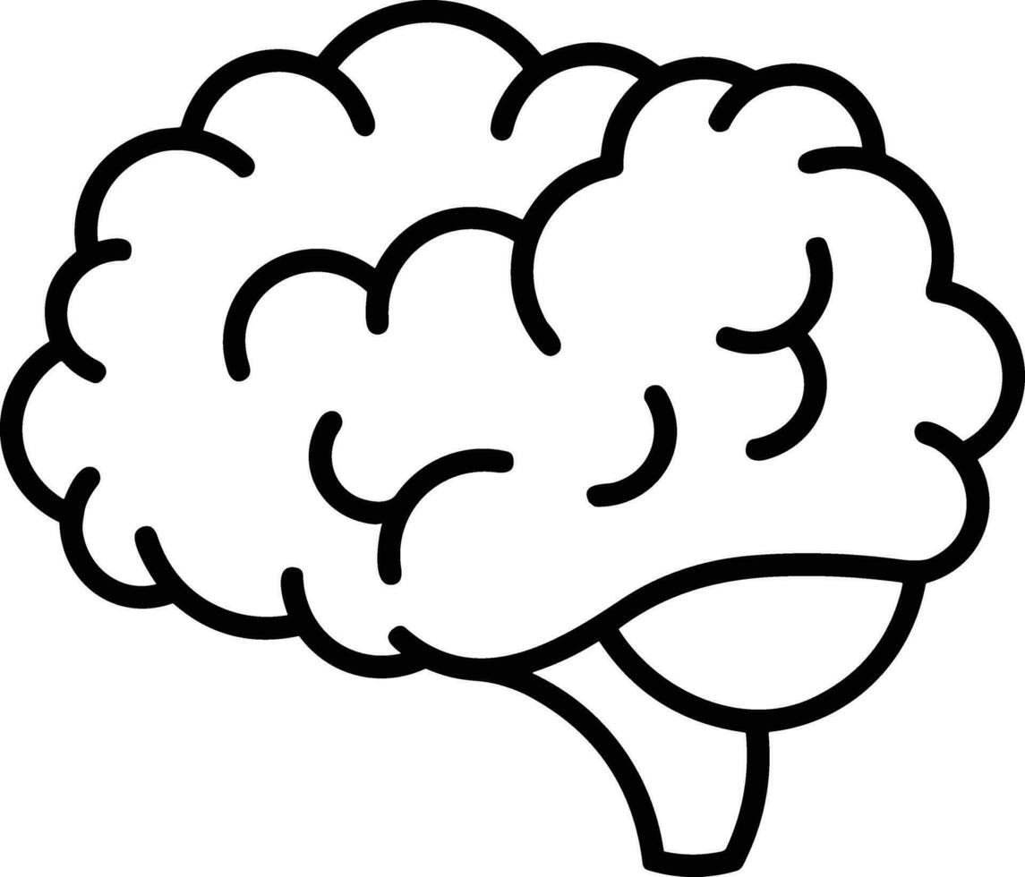 Brain idea symbol icon vector image. Illustration of the creative intelligence think design image. EPS 10
