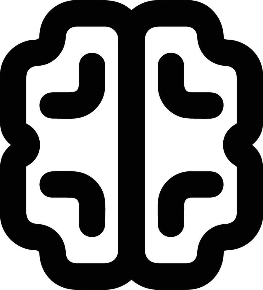 Brain idea symbol icon vector image. Illustration of the creative intelligence think design image. EPS 10