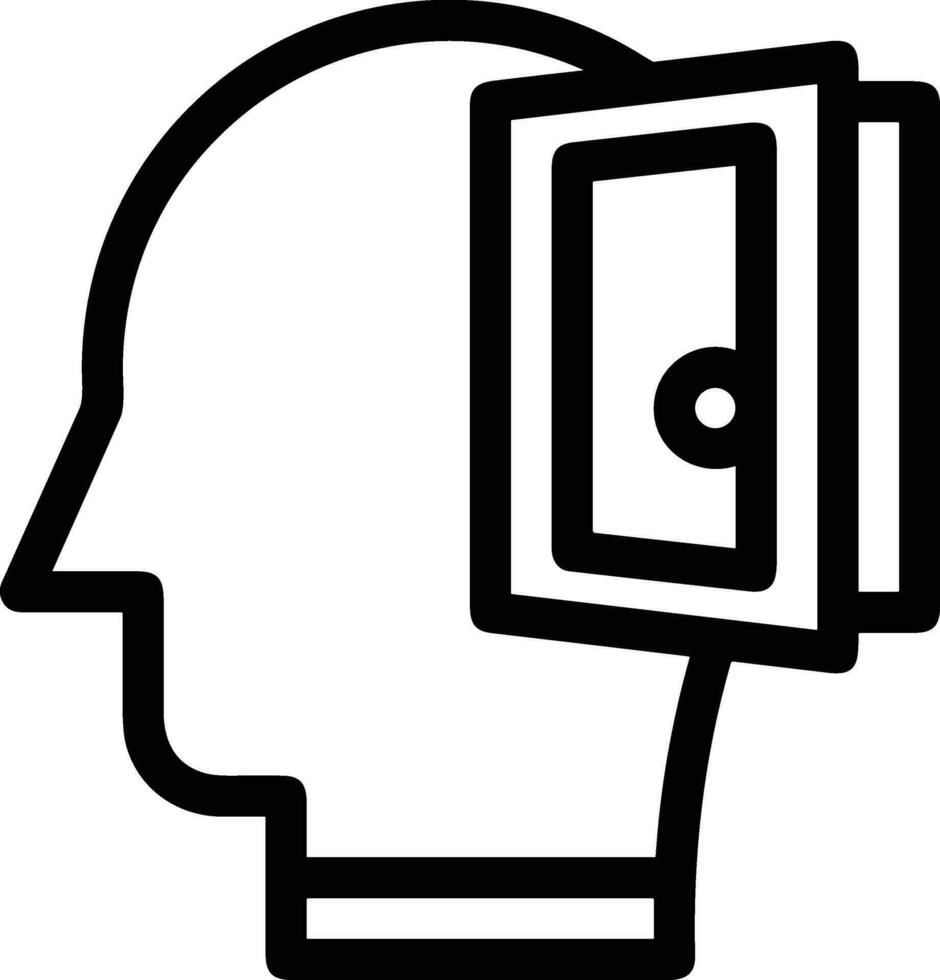 Brain idea symbol icon vector image. Illustration of the creative intelligence think design image. EPS 10