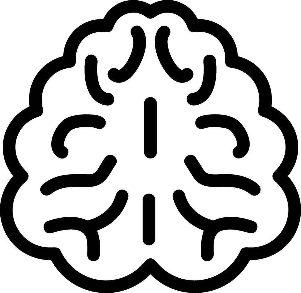 Brain idea symbol icon vector image. Illustration of the creative intelligence think design image. EPS 10