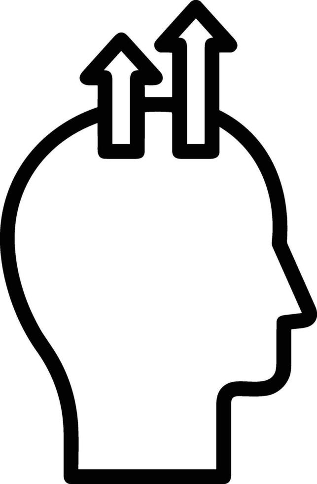 Brain idea symbol icon vector image. Illustration of the creative intelligence think design image. EPS 10