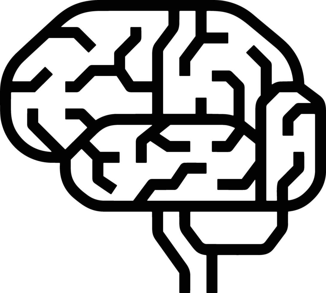 Brain idea symbol icon vector image. Illustration of the creative intelligence think design image. EPS 10