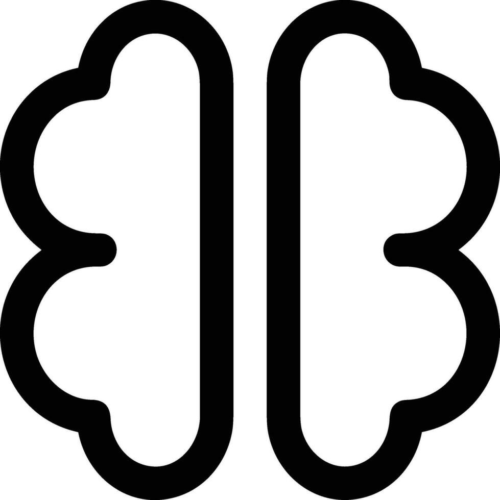 Brain idea symbol icon vector image. Illustration of the creative intelligence think design image. EPS 10