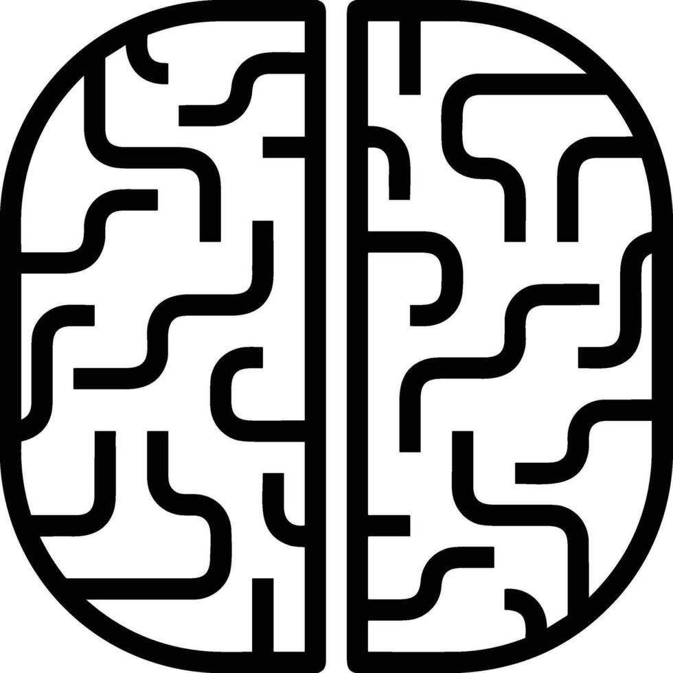 Brain idea symbol icon vector image. Illustration of the creative intelligence think design image. EPS 10