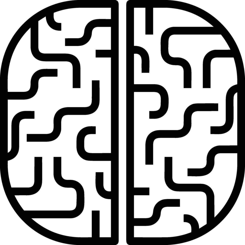 Brain idea symbol icon vector image. Illustration of the creative intelligence think design image. EPS 10