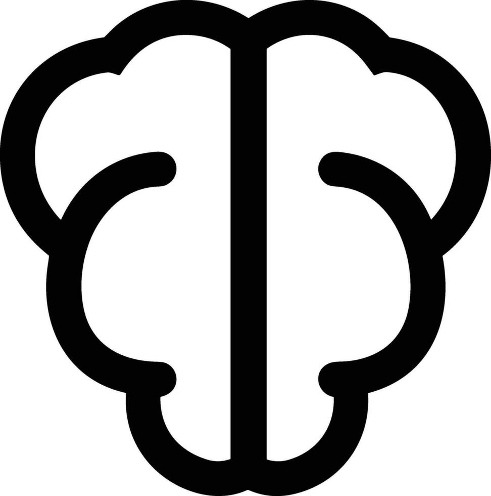 Brain idea symbol icon vector image. Illustration of the creative intelligence think design image. EPS 10