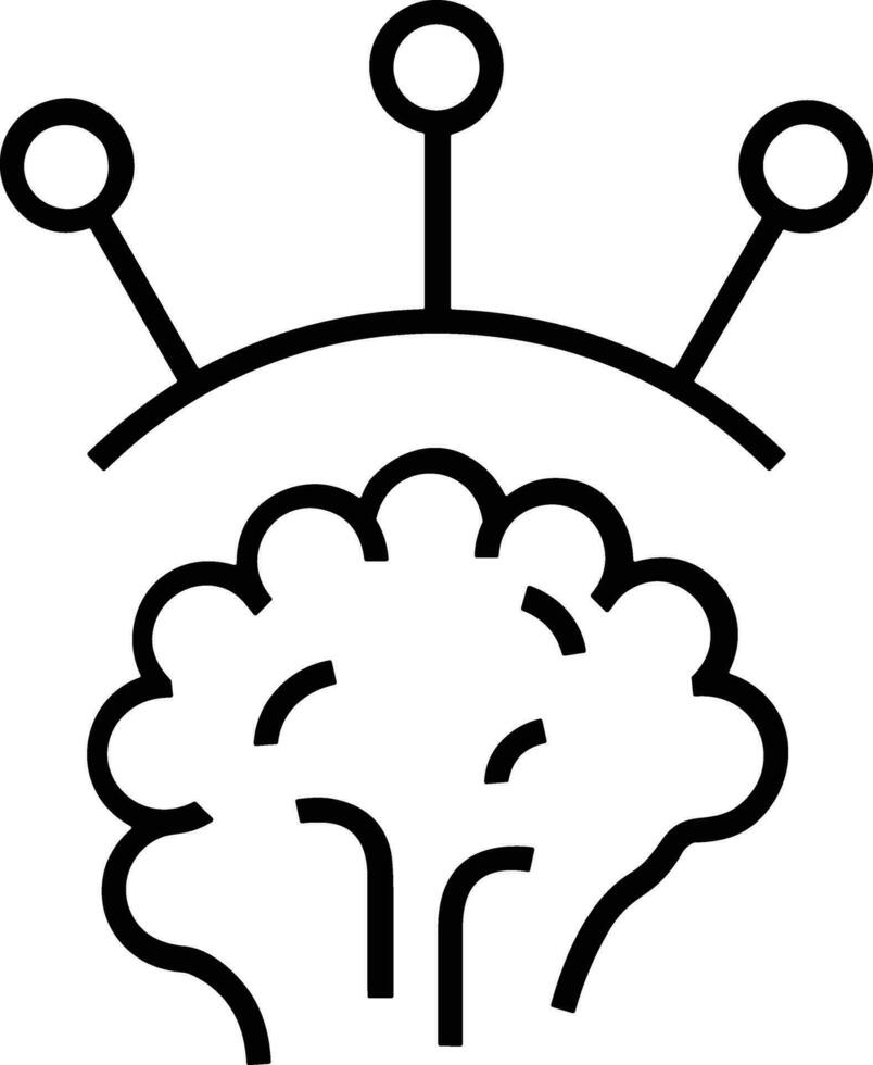 Brain idea symbol icon vector image. Illustration of the creative intelligence think design image. EPS 10