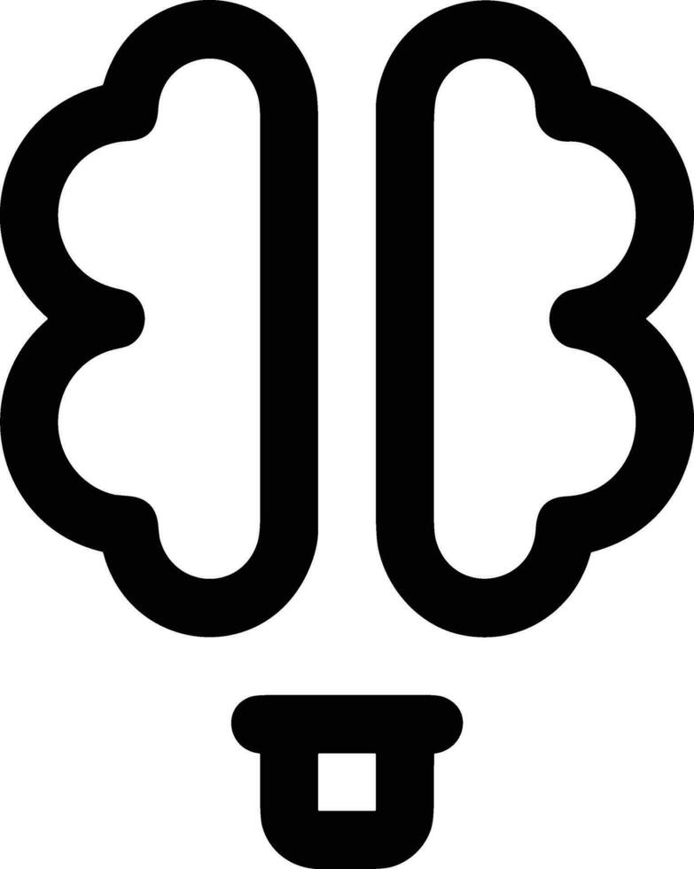 Brain idea symbol icon vector image. Illustration of the creative intelligence think design image. EPS 10