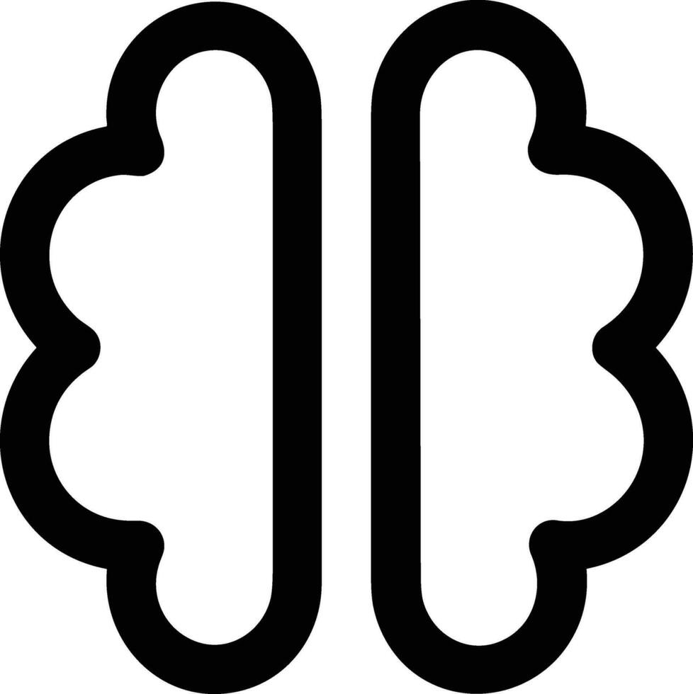 Brain idea symbol icon vector image. Illustration of the creative intelligence think design image. EPS 10