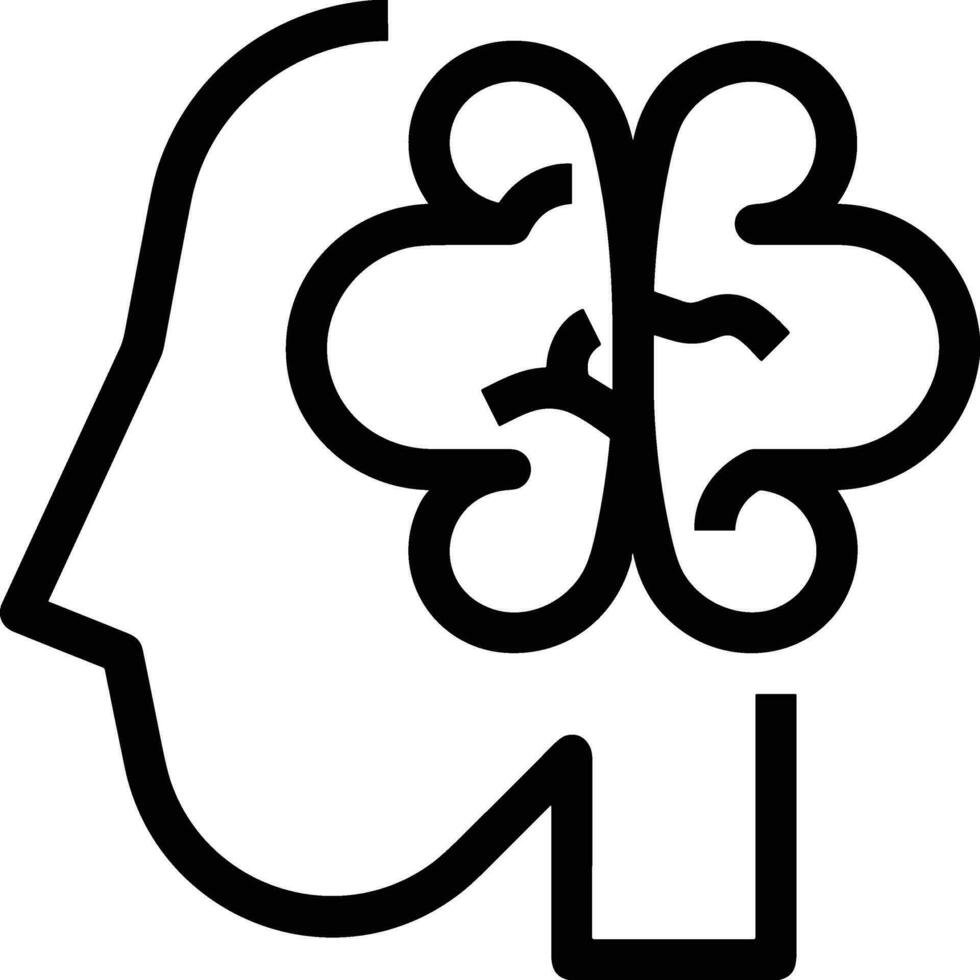 Brain idea symbol icon vector image. Illustration of the creative intelligence think design image. EPS 10