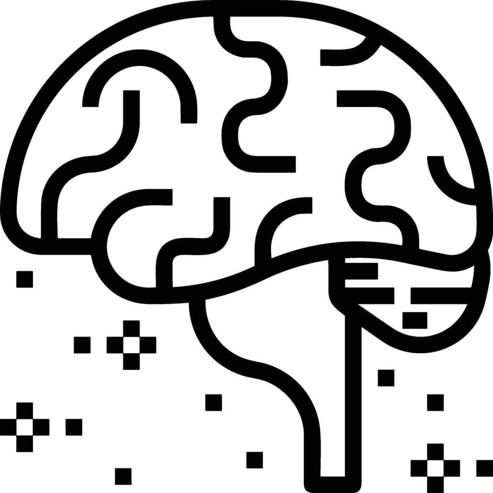 Brain idea symbol icon vector image. Illustration of the creative intelligence think design image. EPS 10