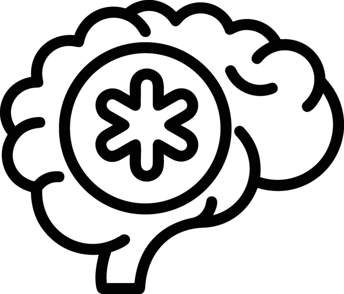 Brain idea symbol icon vector image. Illustration of the creative intelligence think design image. EPS 10