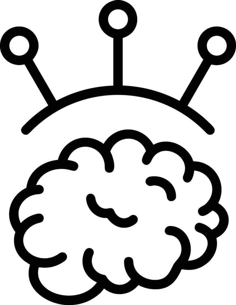 Brain idea symbol icon vector image. Illustration of the creative intelligence think design image. EPS 10