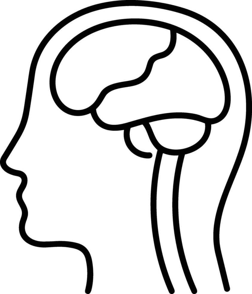 Brain idea symbol icon vector image. Illustration of the creative intelligence think design image. EPS 10