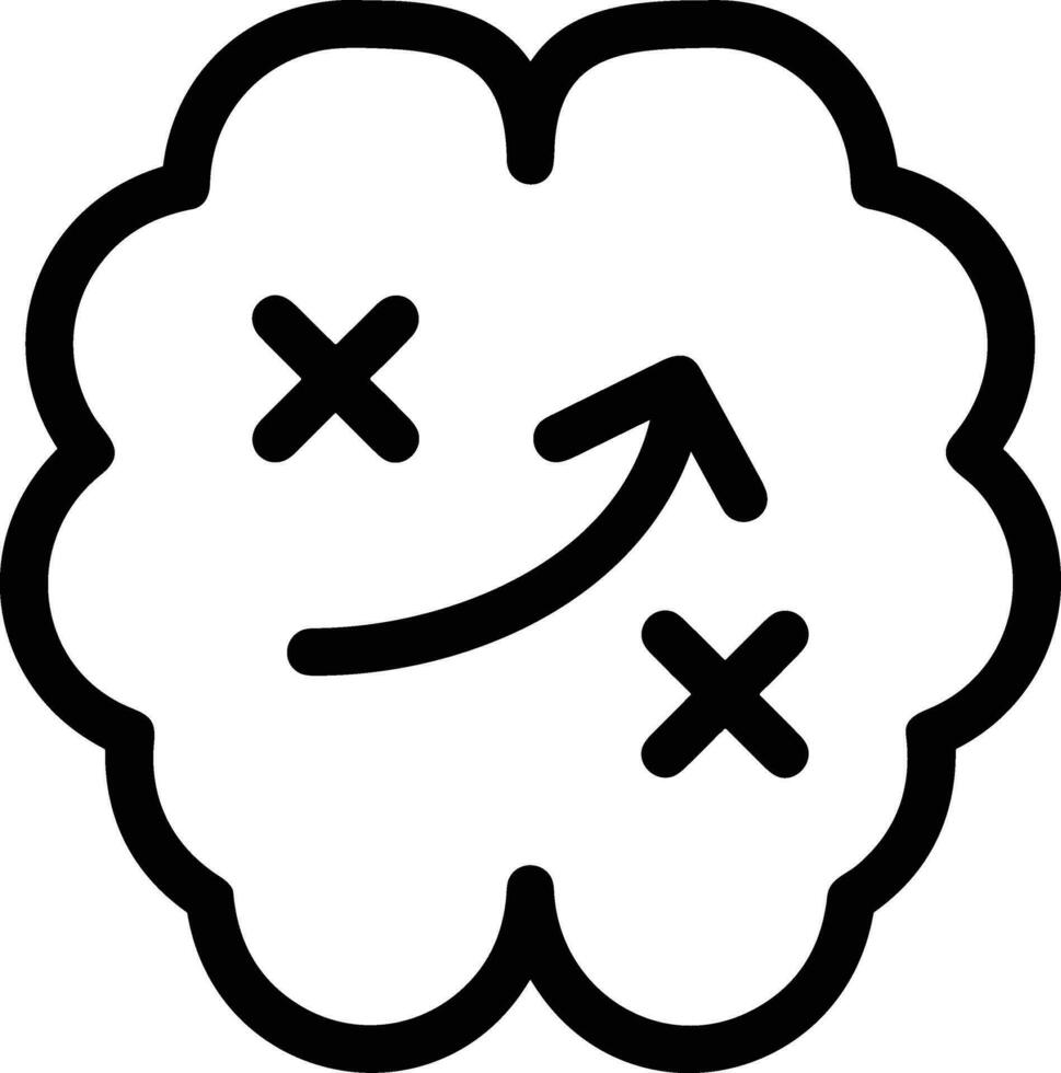 Brain idea symbol icon vector image. Illustration of the creative intelligence think design image. EPS 10