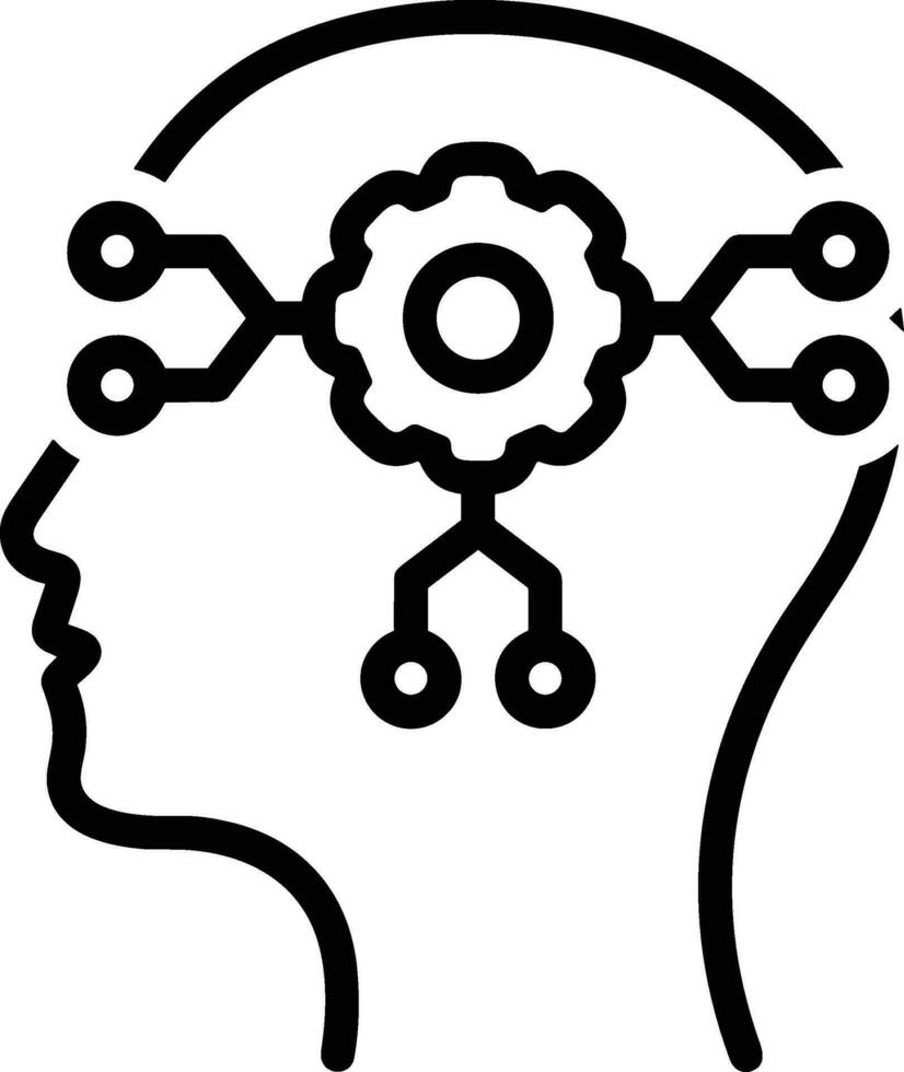 Brain idea symbol icon vector image. Illustration of the creative intelligence think design image. EPS 10