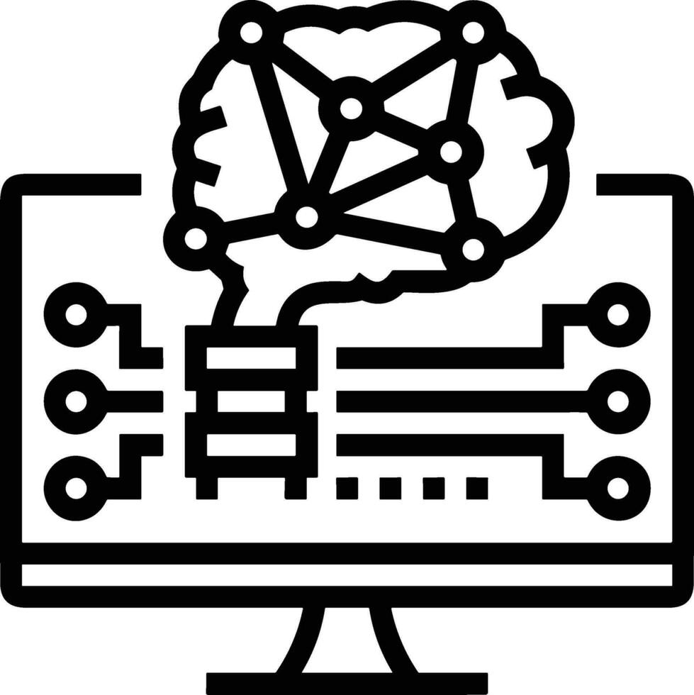 Brain idea symbol icon vector image. Illustration of the creative intelligence think design image. EPS 10
