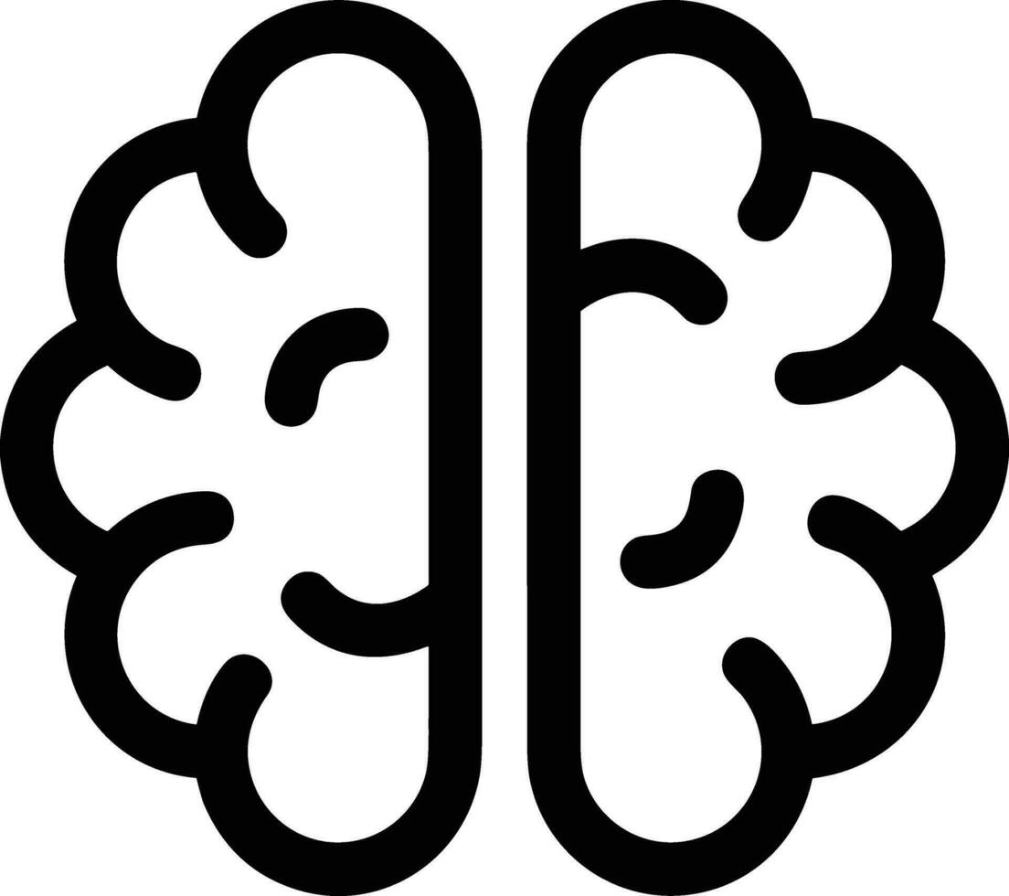 Brain idea symbol icon vector image. Illustration of the creative intelligence think design image. EPS 10