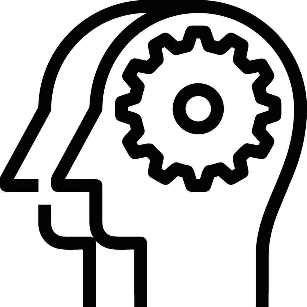 Brain idea symbol icon vector image. Illustration of the creative intelligence think design image. EPS 10