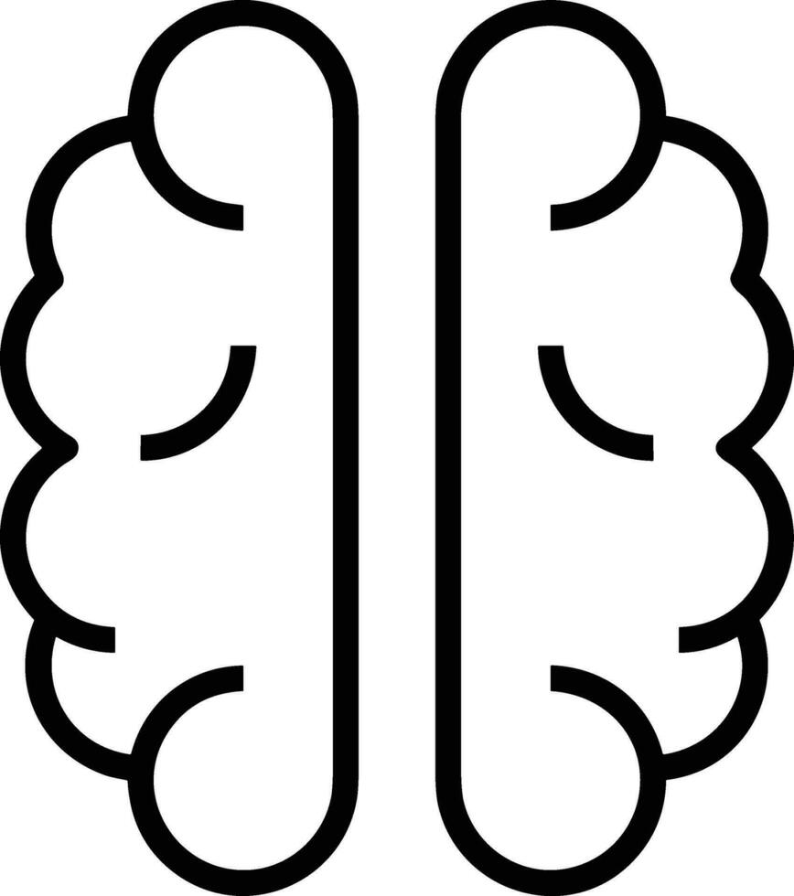 Brain idea symbol icon vector image. Illustration of the creative intelligence think design image. EPS 10