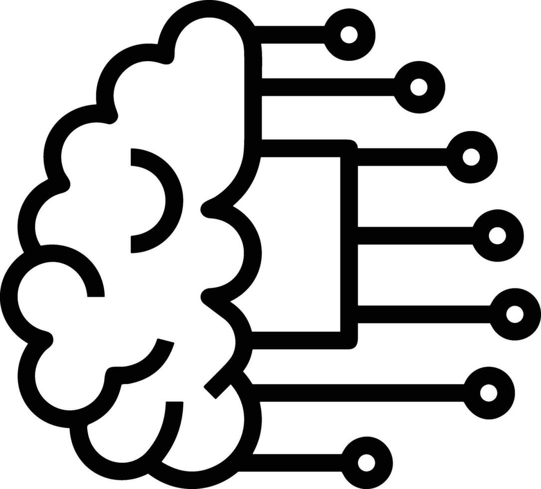 Brain idea symbol icon vector image. Illustration of the creative intelligence think design image. EPS 10