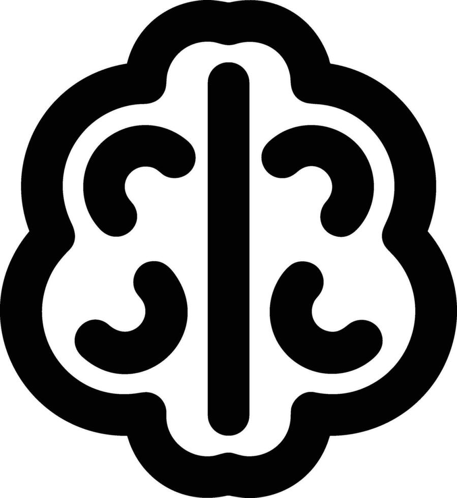 Brain idea symbol icon vector image. Illustration of the creative intelligence think design image. EPS 10