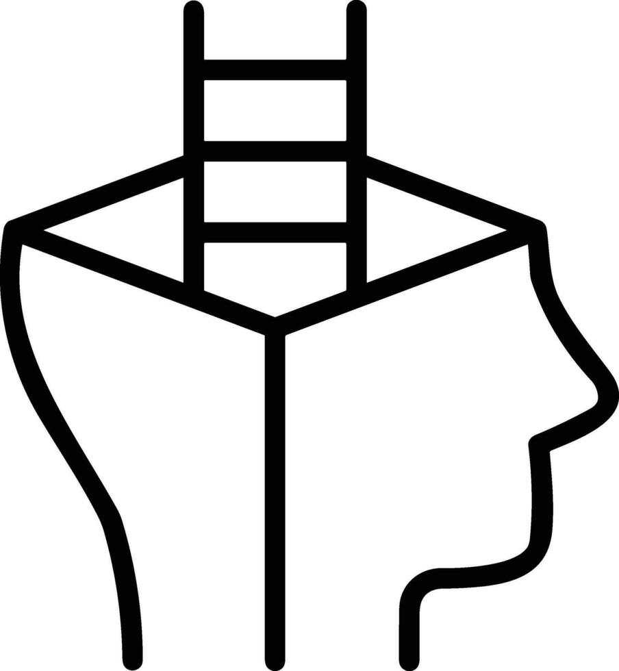 Brain idea symbol icon vector image. Illustration of the creative intelligence think design image. EPS 10