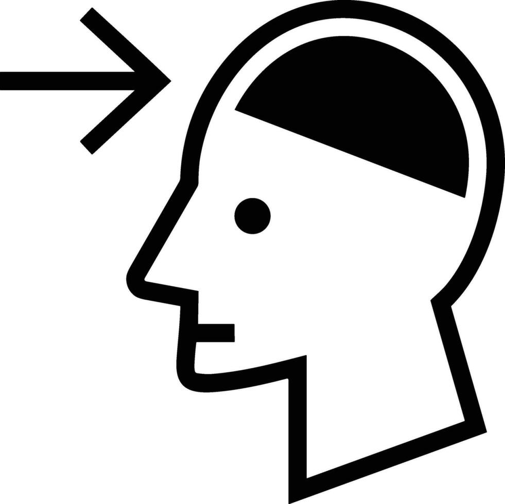 Brain idea symbol icon vector image. Illustration of the creative intelligence think design image. EPS 10