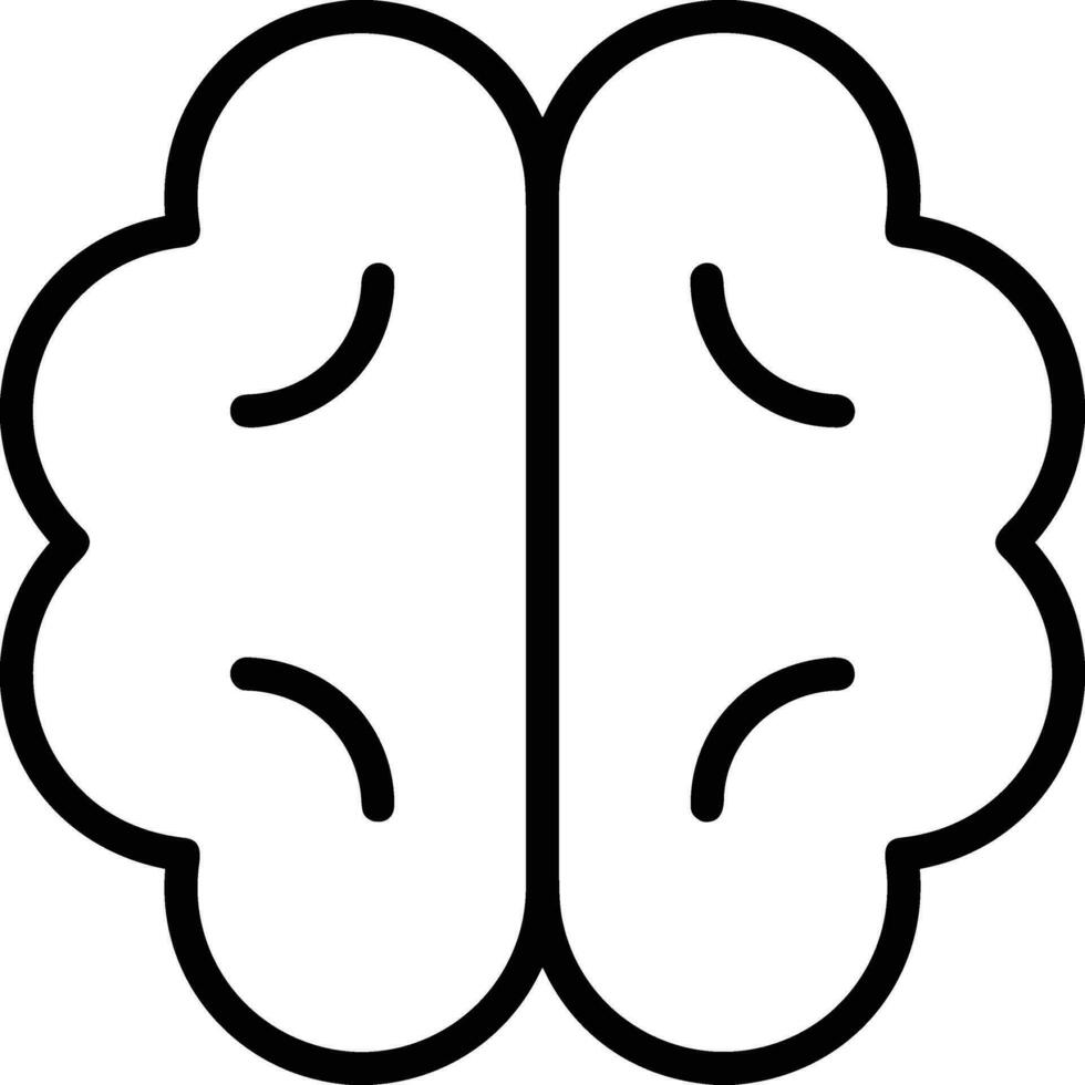 Brain idea symbol icon vector image. Illustration of the creative intelligence think design image. EPS 10