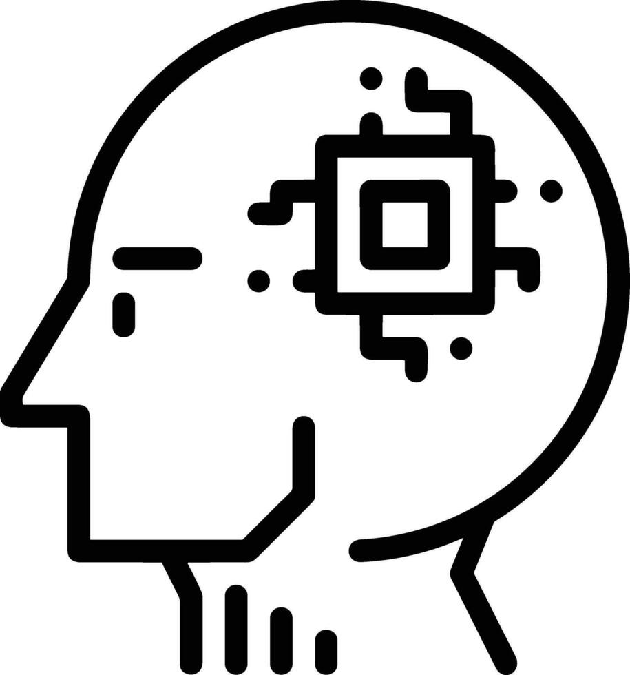 Brain idea symbol icon vector image. Illustration of the creative intelligence think design image. EPS 10