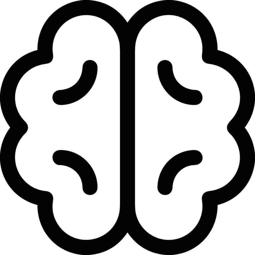 Brain idea symbol icon vector image. Illustration of the creative intelligence think design image. EPS 10
