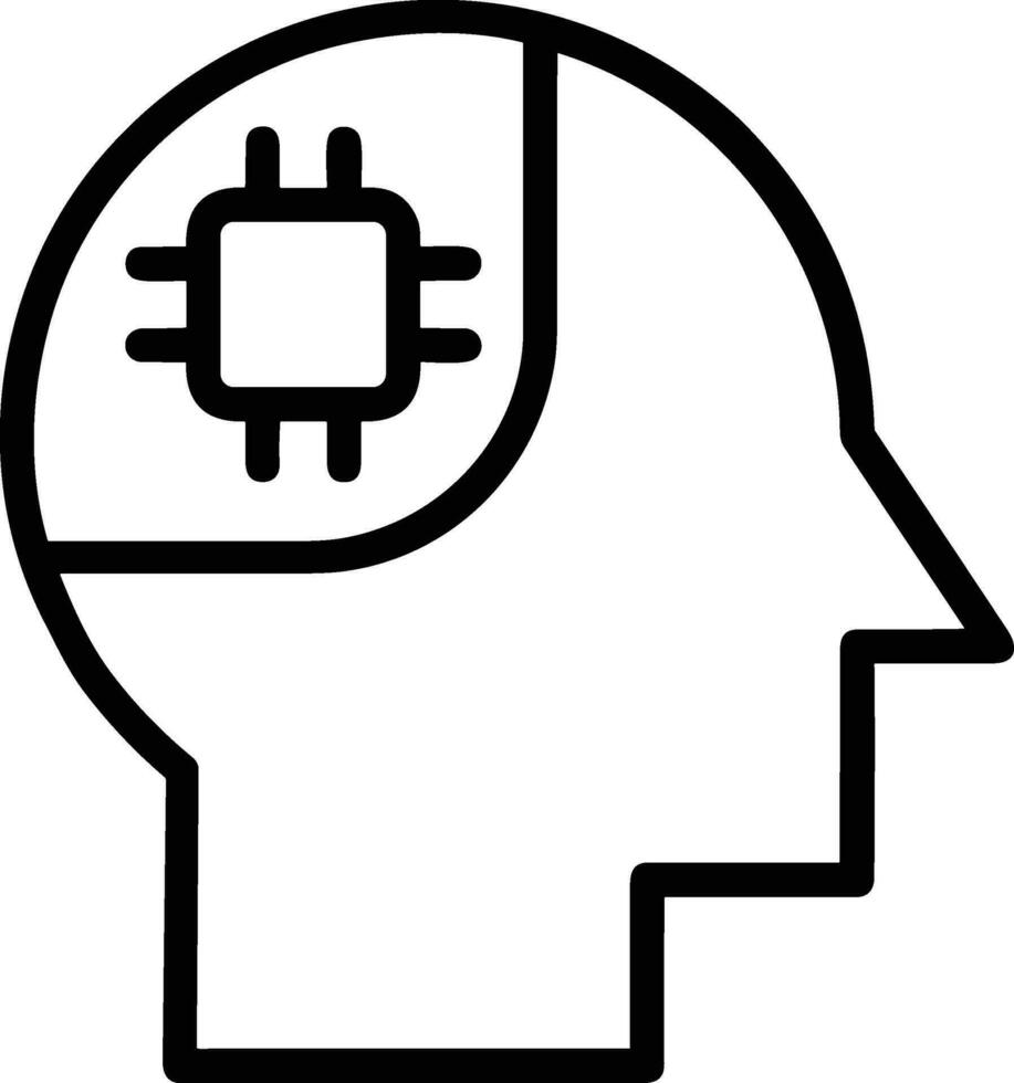 Brain idea symbol icon vector image. Illustration of the creative intelligence think design image. EPS 10
